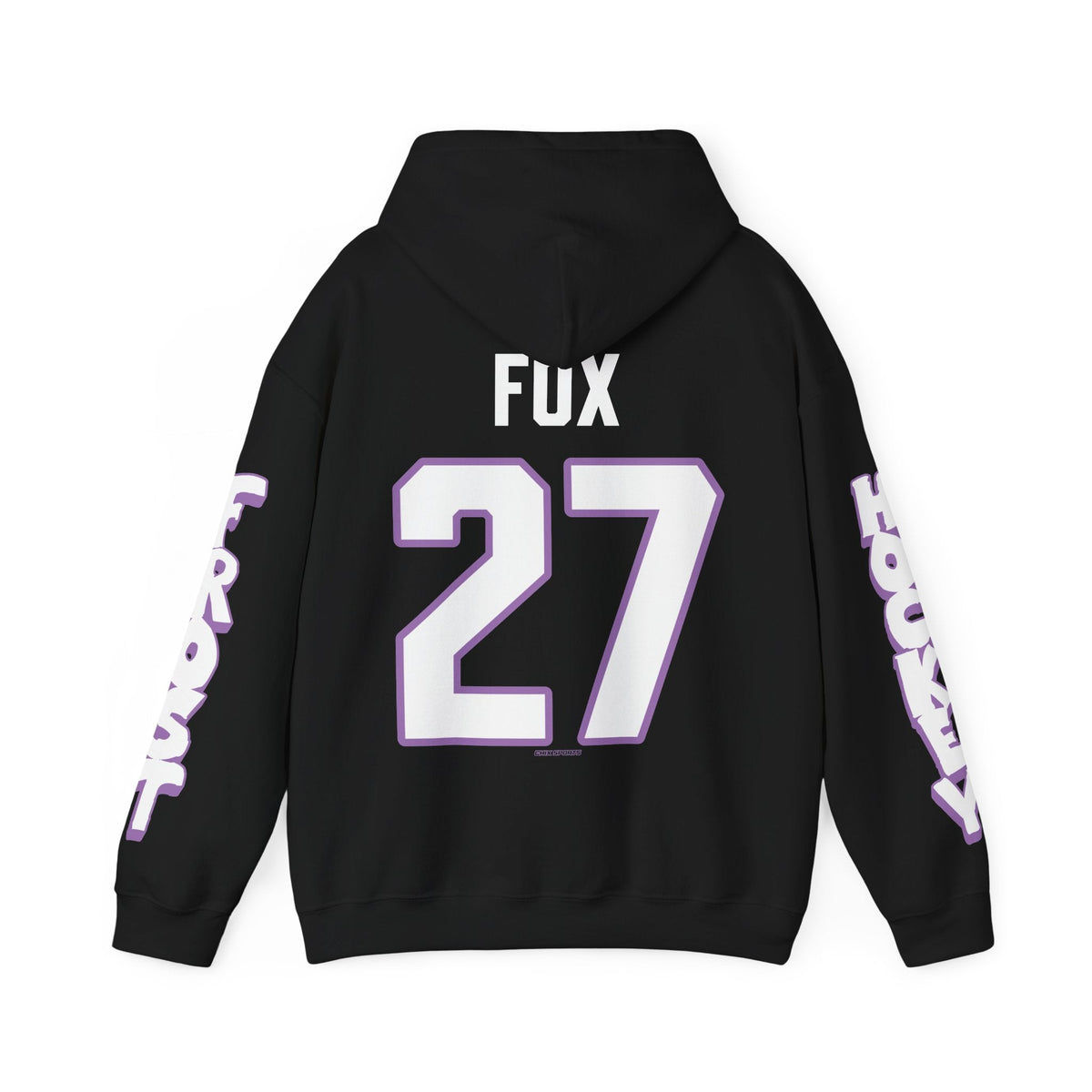 Taylor (Heise) Fox Frost Unisex Hoodie in Black | Chix Sports