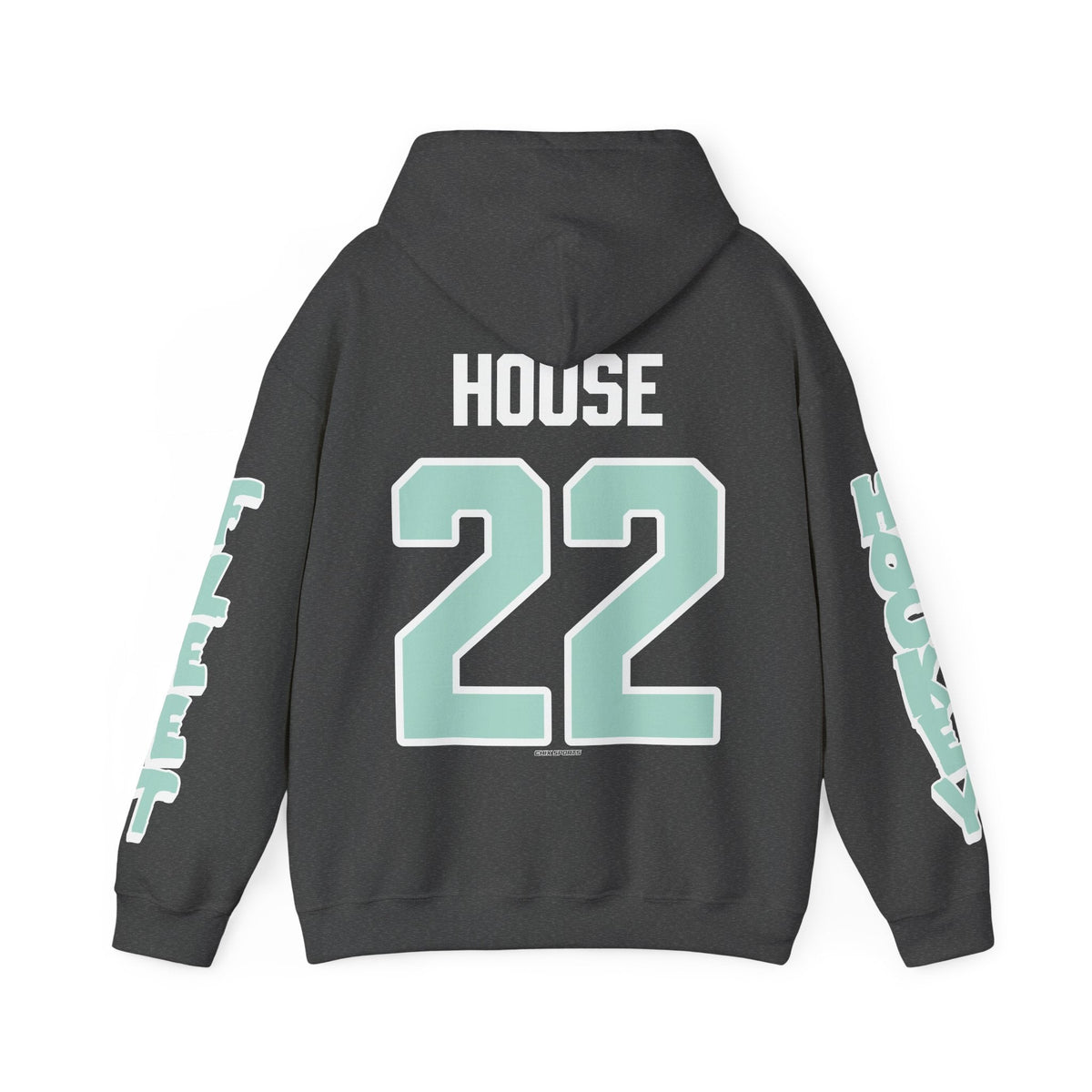 Taylor House Unisex Fleet Hoodie in Dark Heather | Chix Sports