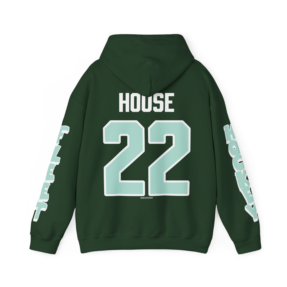 Taylor House Unisex Fleet Hoodie in Forest Green | Chix Sports