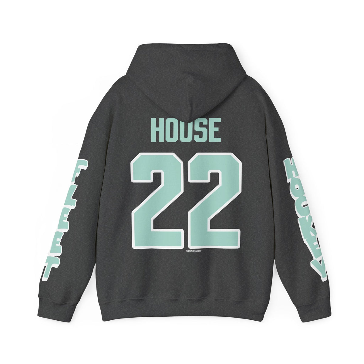 Taylor House Unisex Fleet Hoodie in Dark Heather | Chix Sports
