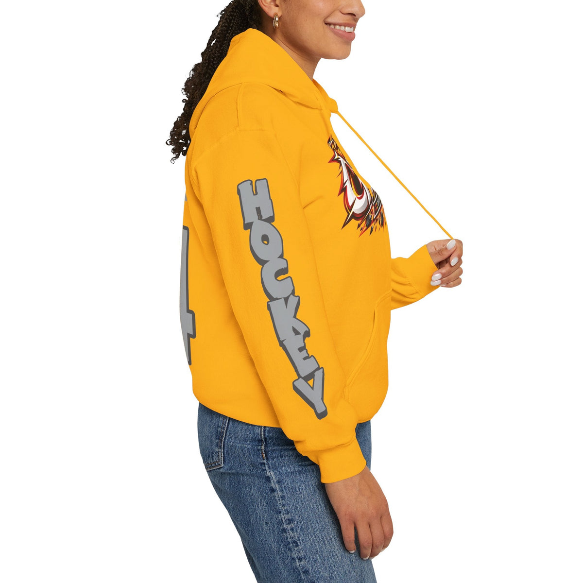 Taylor Otremba Charge Unisex Power Hoodie in Gold | Chix Sports