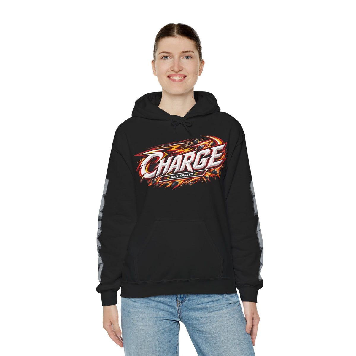Tereza Pistekova Charge Unisex Power Hoodie in Gold | Chix Sports