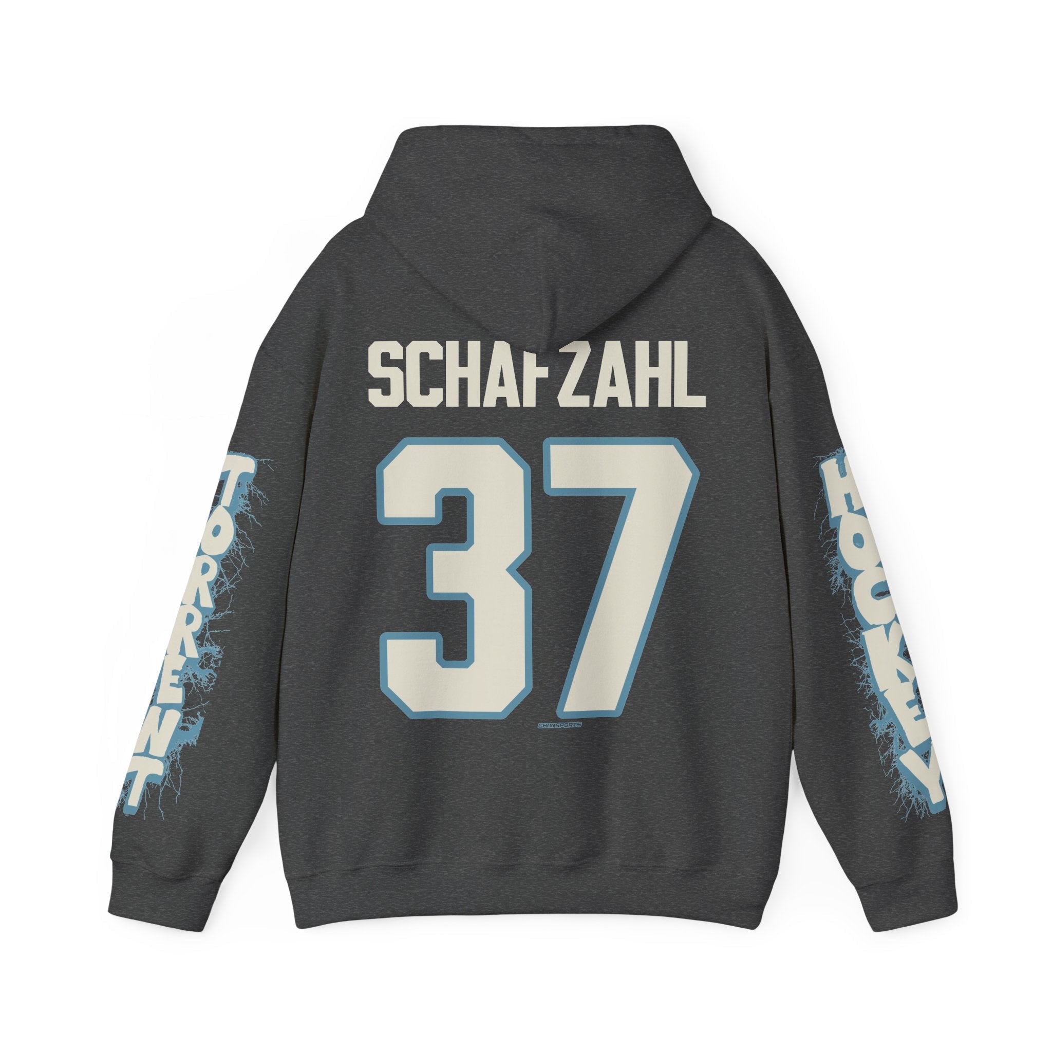 Theresa Schafzahl Torrent Unisex Hoodie in Dark Heather | Chix Sports