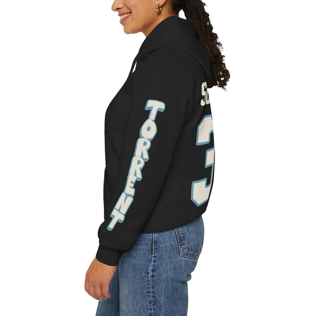 Theresa Schafzahl Torrent Unisex Hoodie in Antique Sapphire | Chix Sports