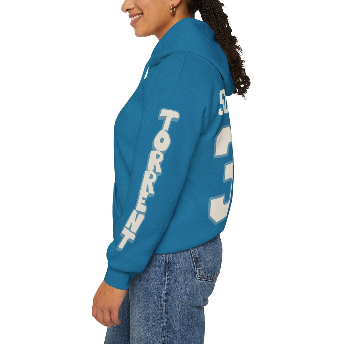 Theresa Schafzahl Torrent Unisex Hoodie in Antique Sapphire | Chix Sports
