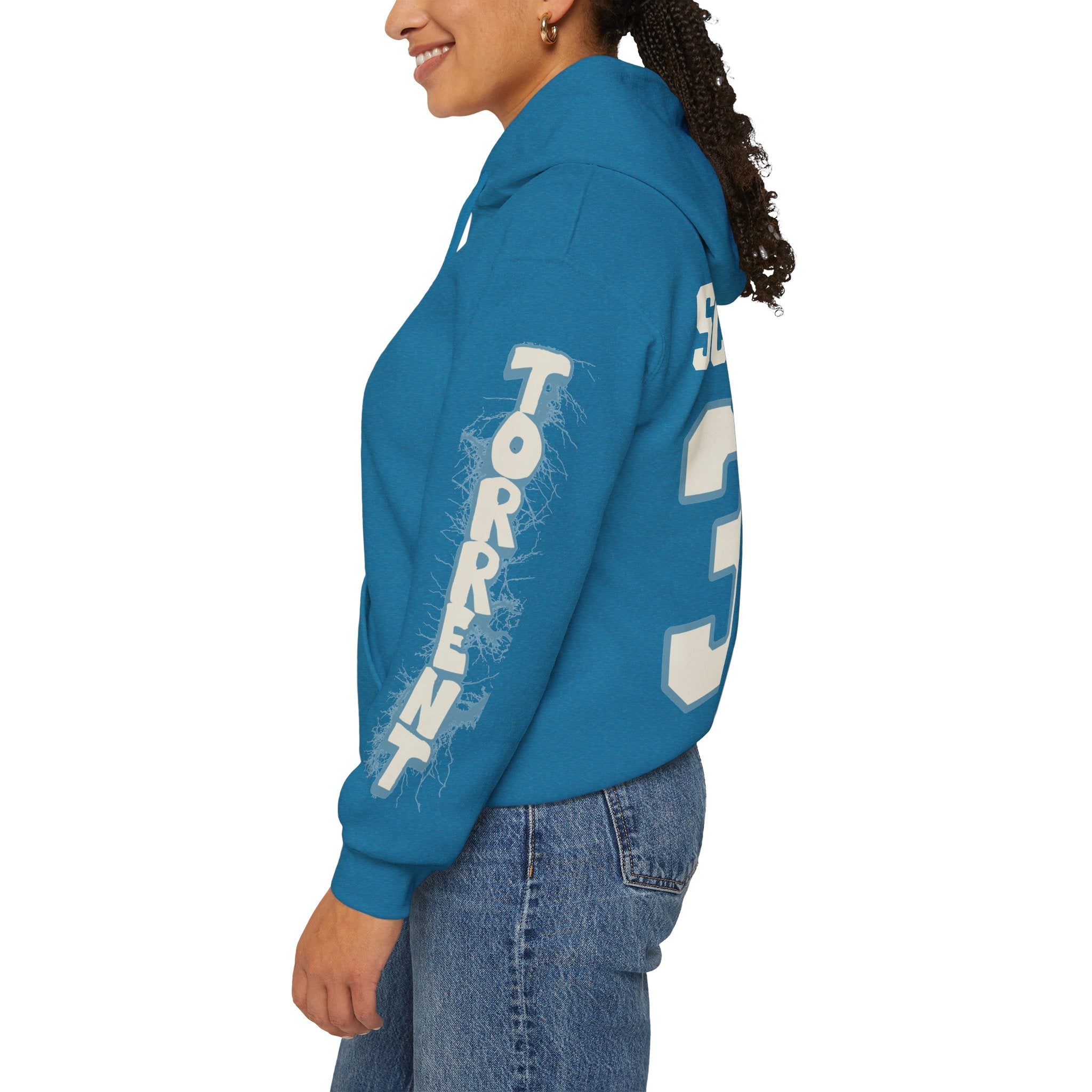 Theresa Schafzahl Torrent Unisex Hoodie in Antique Sapphire | Chix Sports