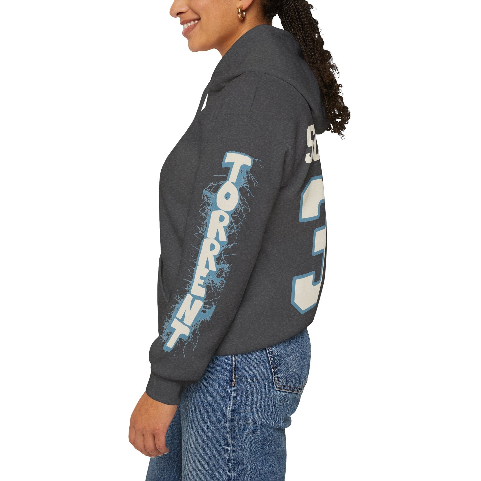 Theresa Schafzahl Torrent Unisex Hoodie in Antique Sapphire | Chix Sports