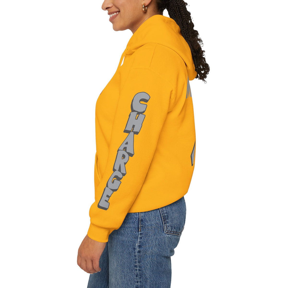 Tory Mariano Charge Unisex Hoodie in Gold | Chix Sports