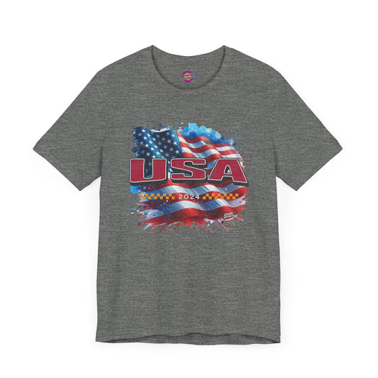 Unisex Soft Style American Flag Red USA | Chix Sports