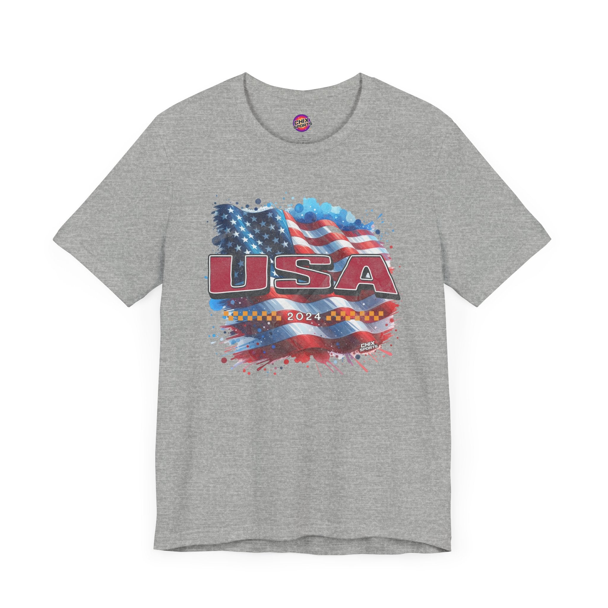 Unisex Soft Style American Flag Red USA | Chix Sports