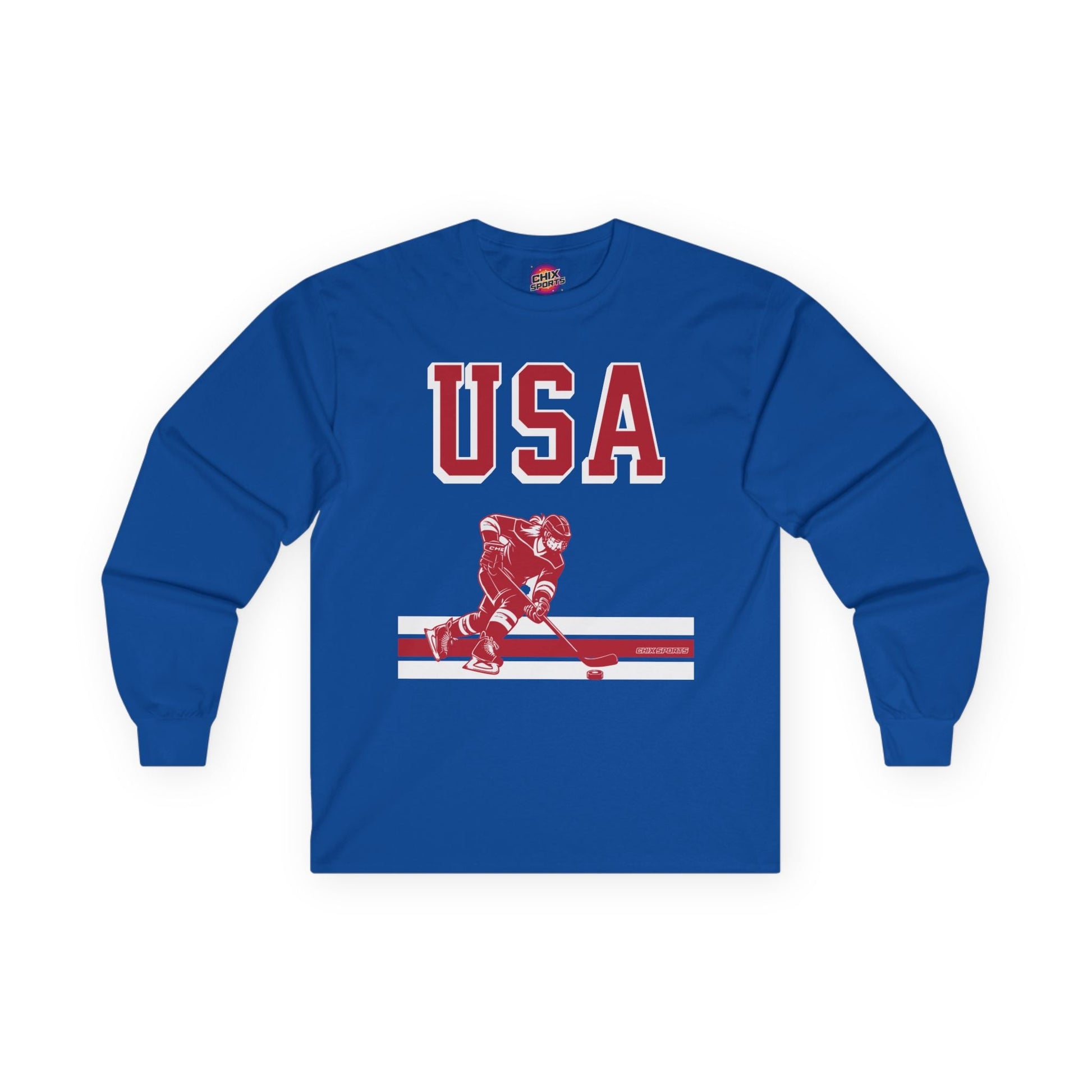 USA Women's Hockey Goalies Unisex Long Sleeve Shirt | Chix Sports