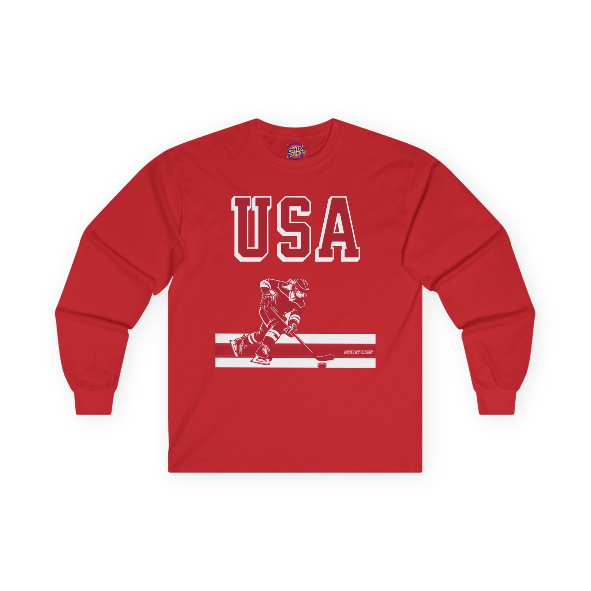 USA Women's Hockey Goalies Unisex Long Sleeve Shirt | Chix Sports