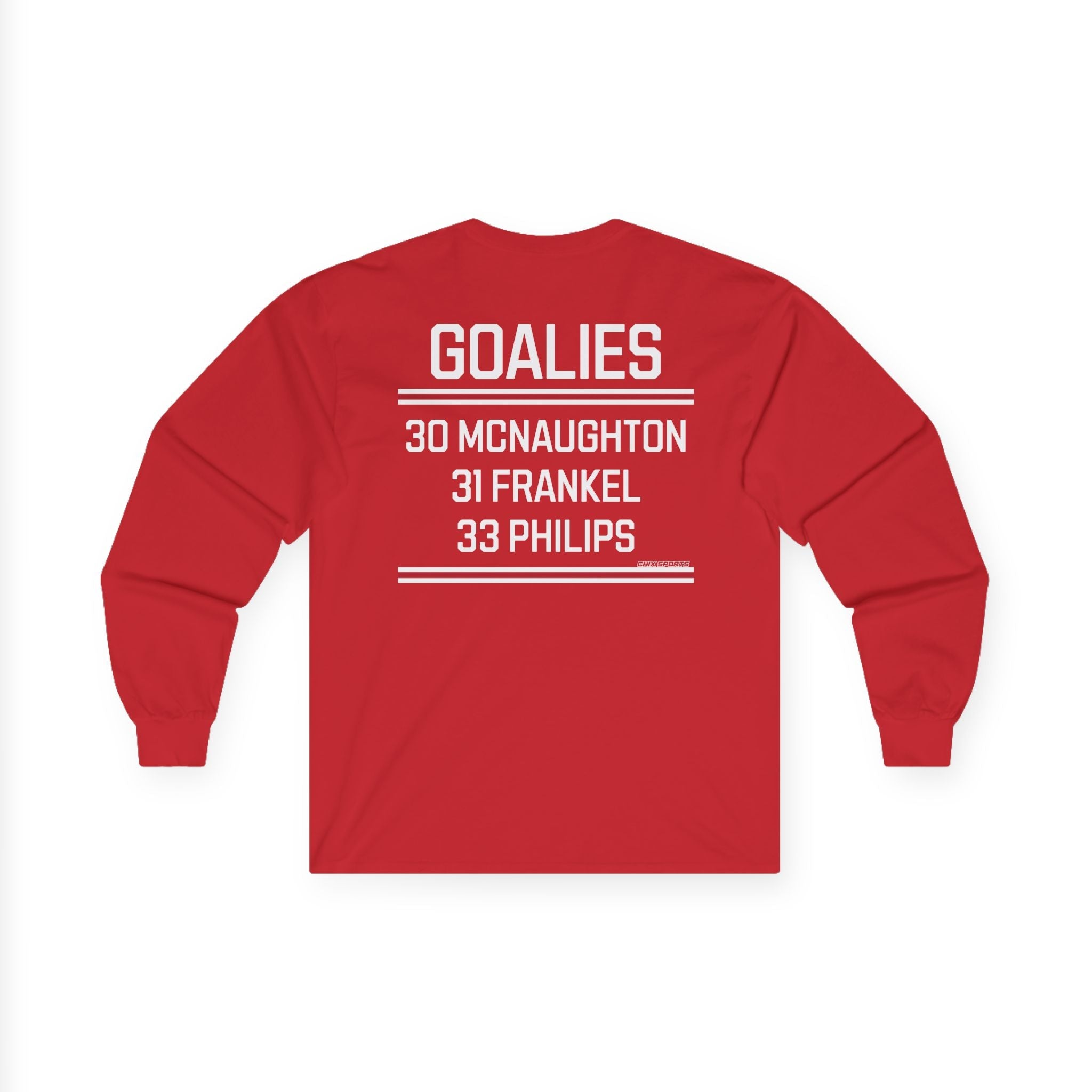 USA Women's Hockey Goalies Unisex Long Sleeve Shirt | Chix Sports