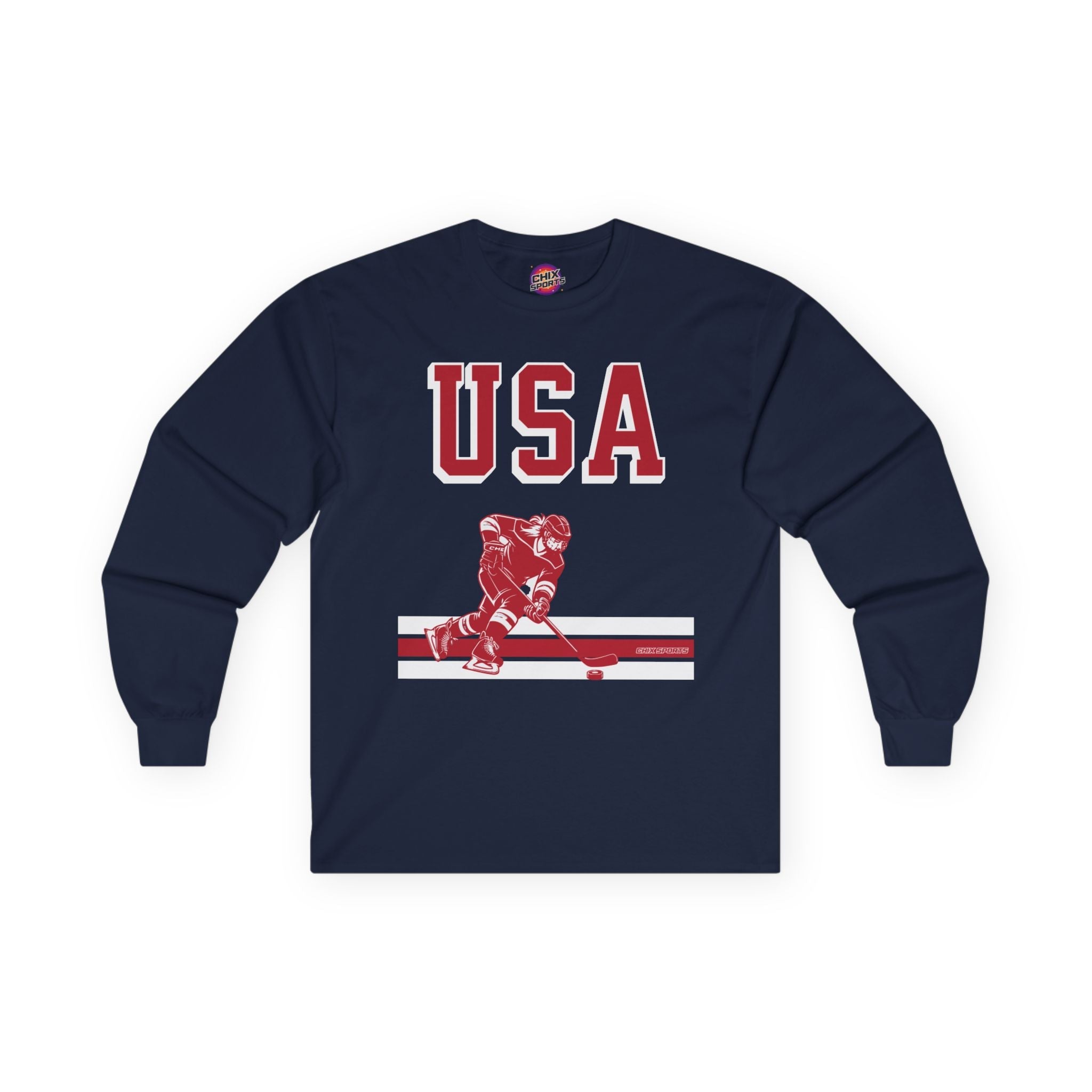 USA Women's Hockey Goalies Unisex Long Sleeve Shirt | Chix Sports