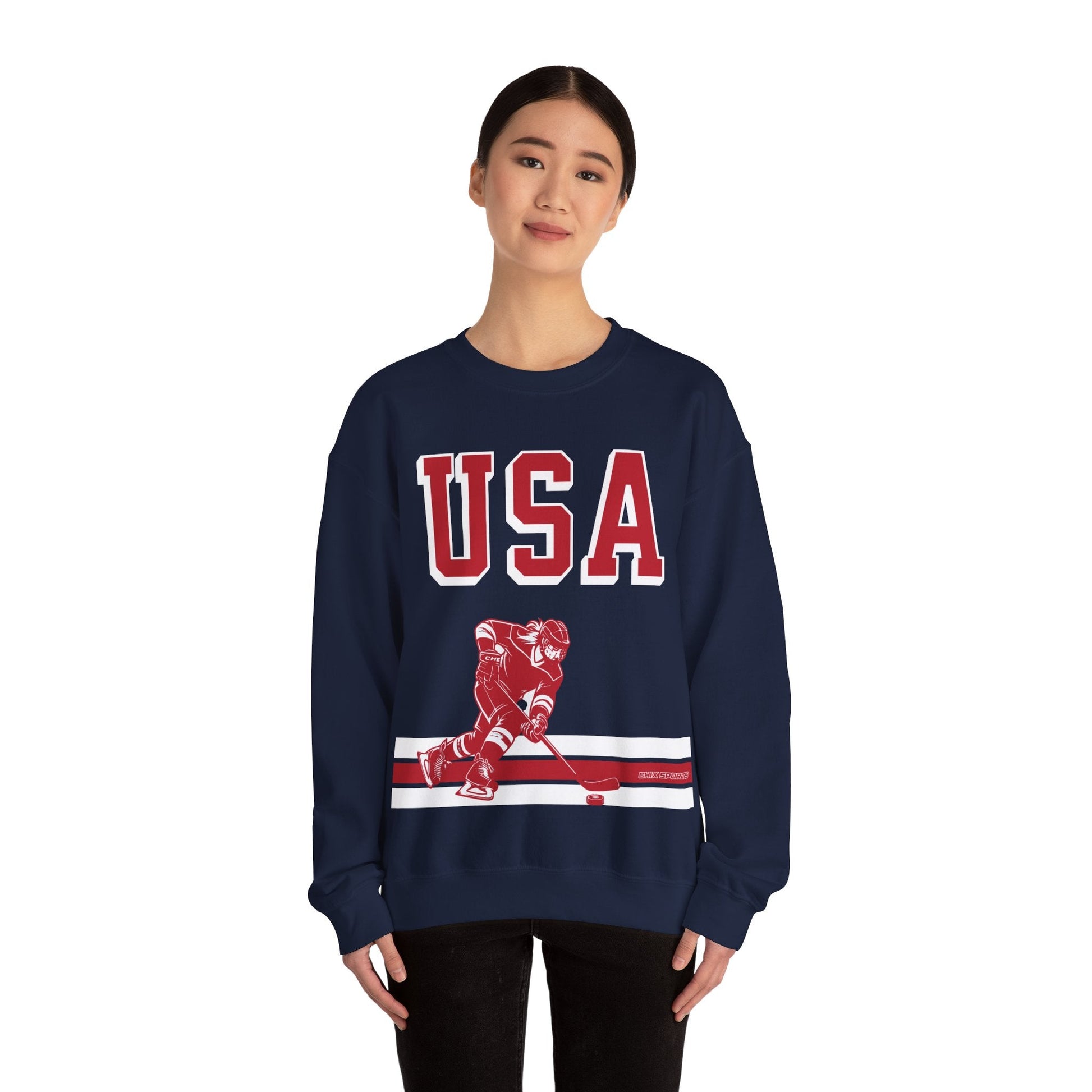 USA Women's Hockey Goalies Unisex Sweatshirt | Chix Sports
