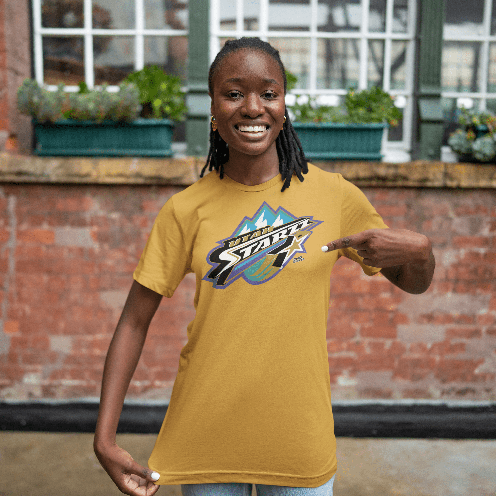 Utah Starzz Vintage WNBA League Throwback T-shirt | Chix Sports