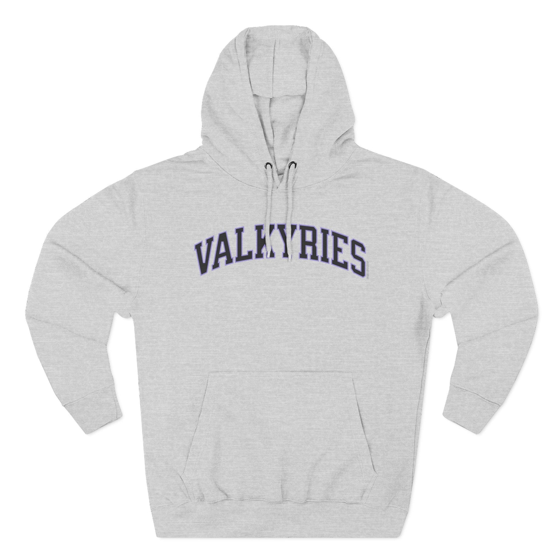 Valkyries Premium Unisex Hoodie in Heather Grey | Chix Sports
