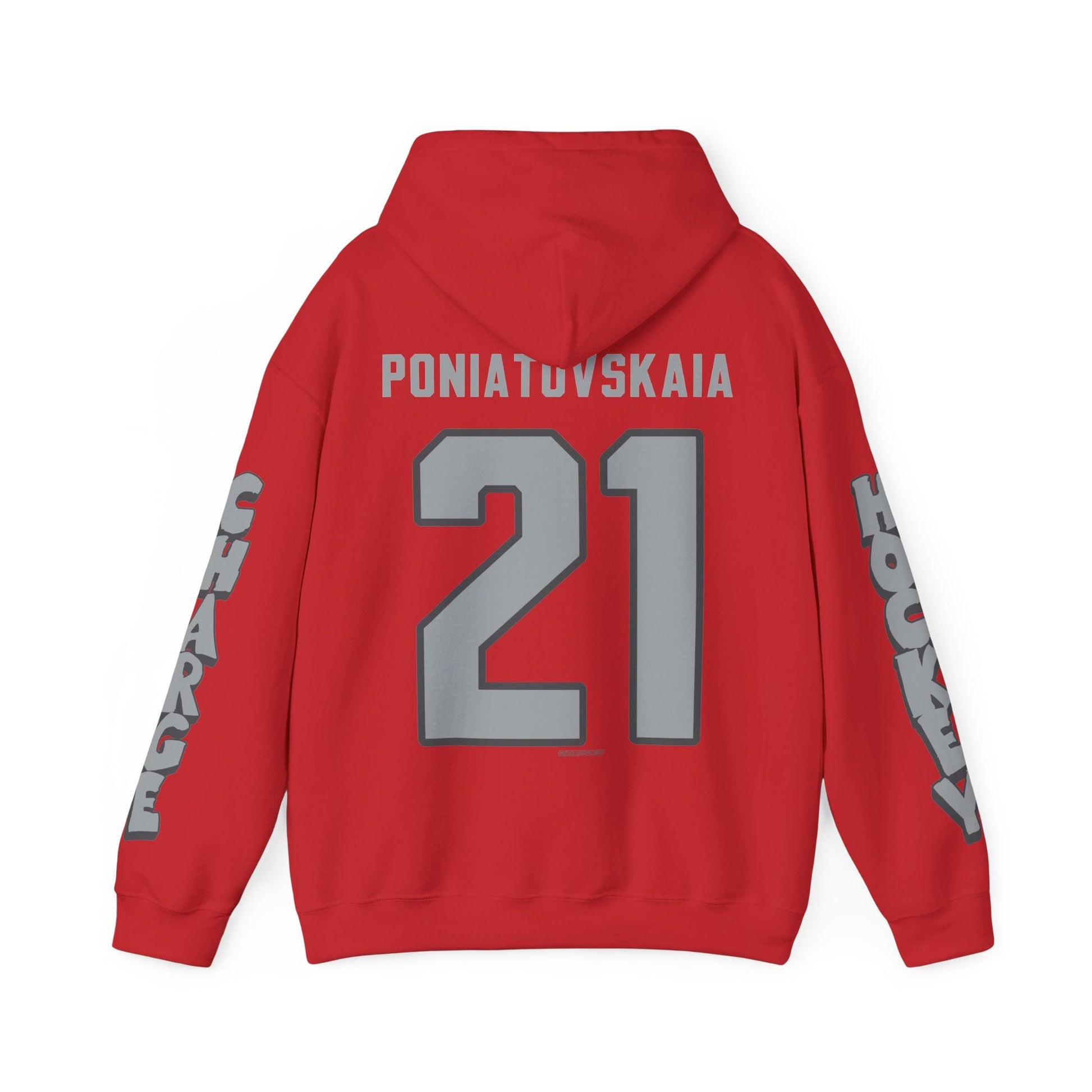 Vita Poniatovskaia Charge Unisex Hoodie in Red | Chix Sports