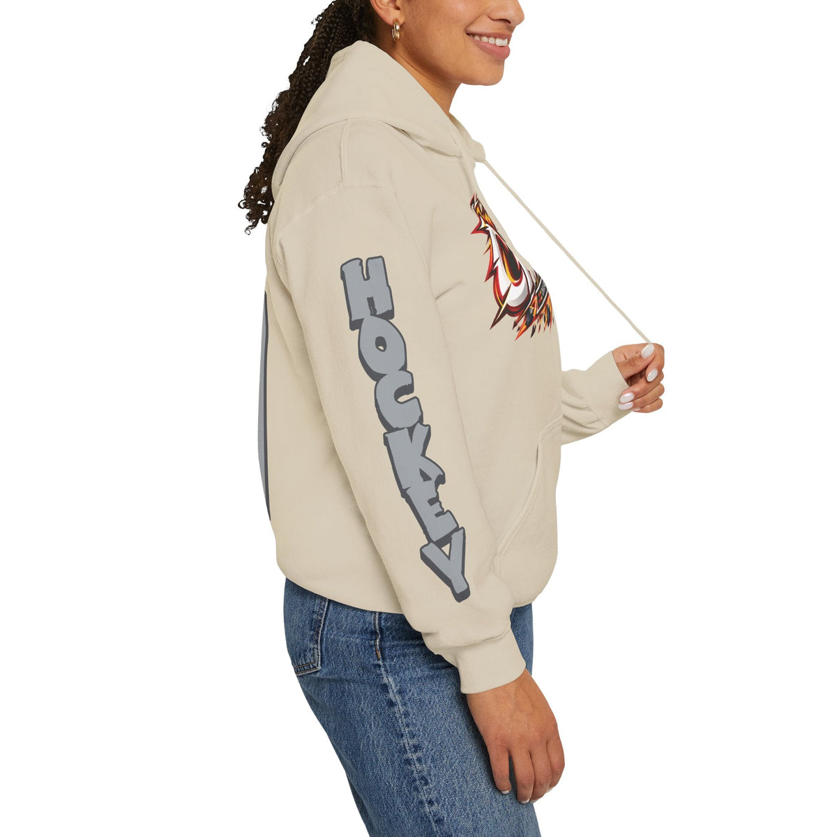 Vita Poniatovskaia Charge Unisex Power Hoodie in Gold | Chix Sports