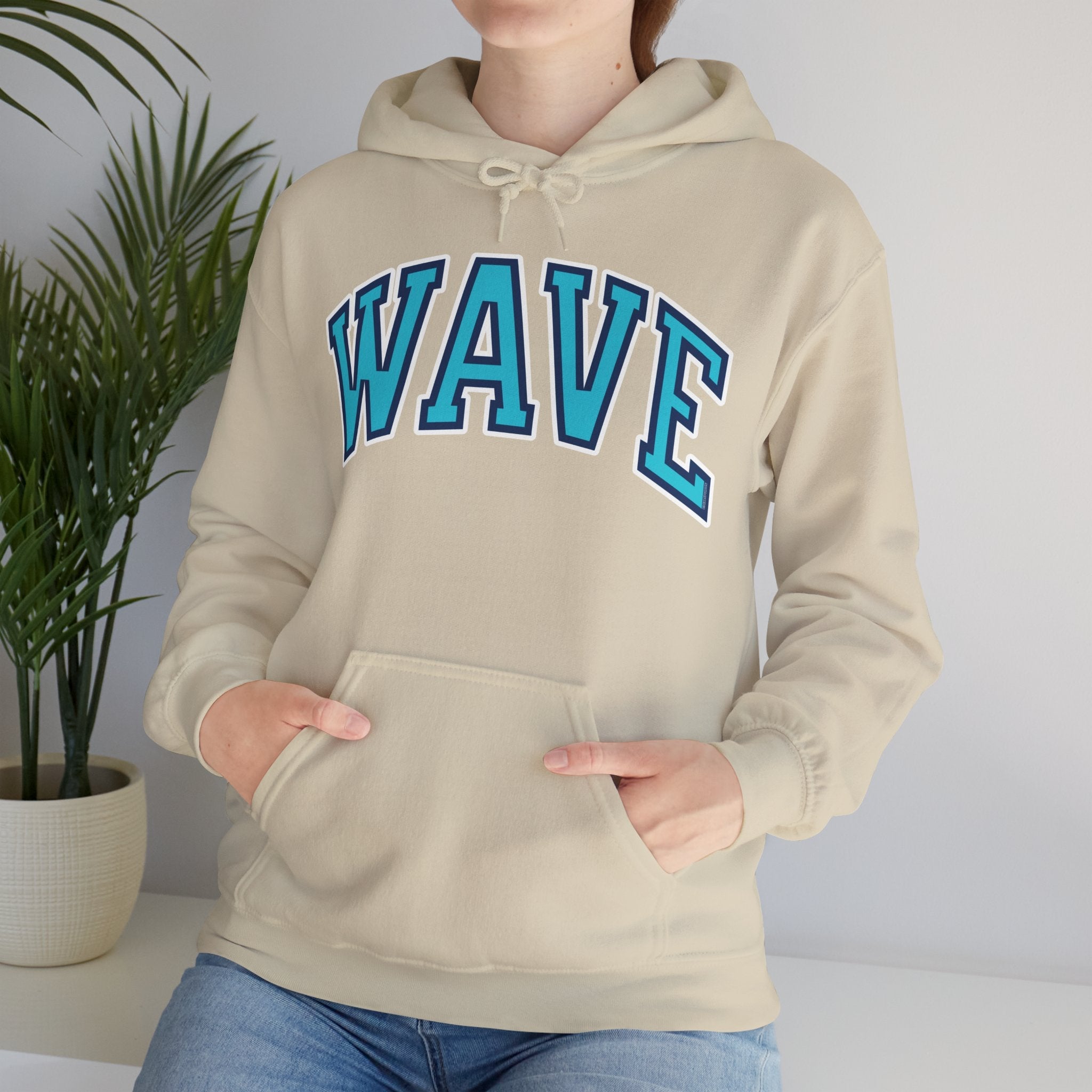 Wave Unisex Varsity Heavy Hoodie | Chix Sports