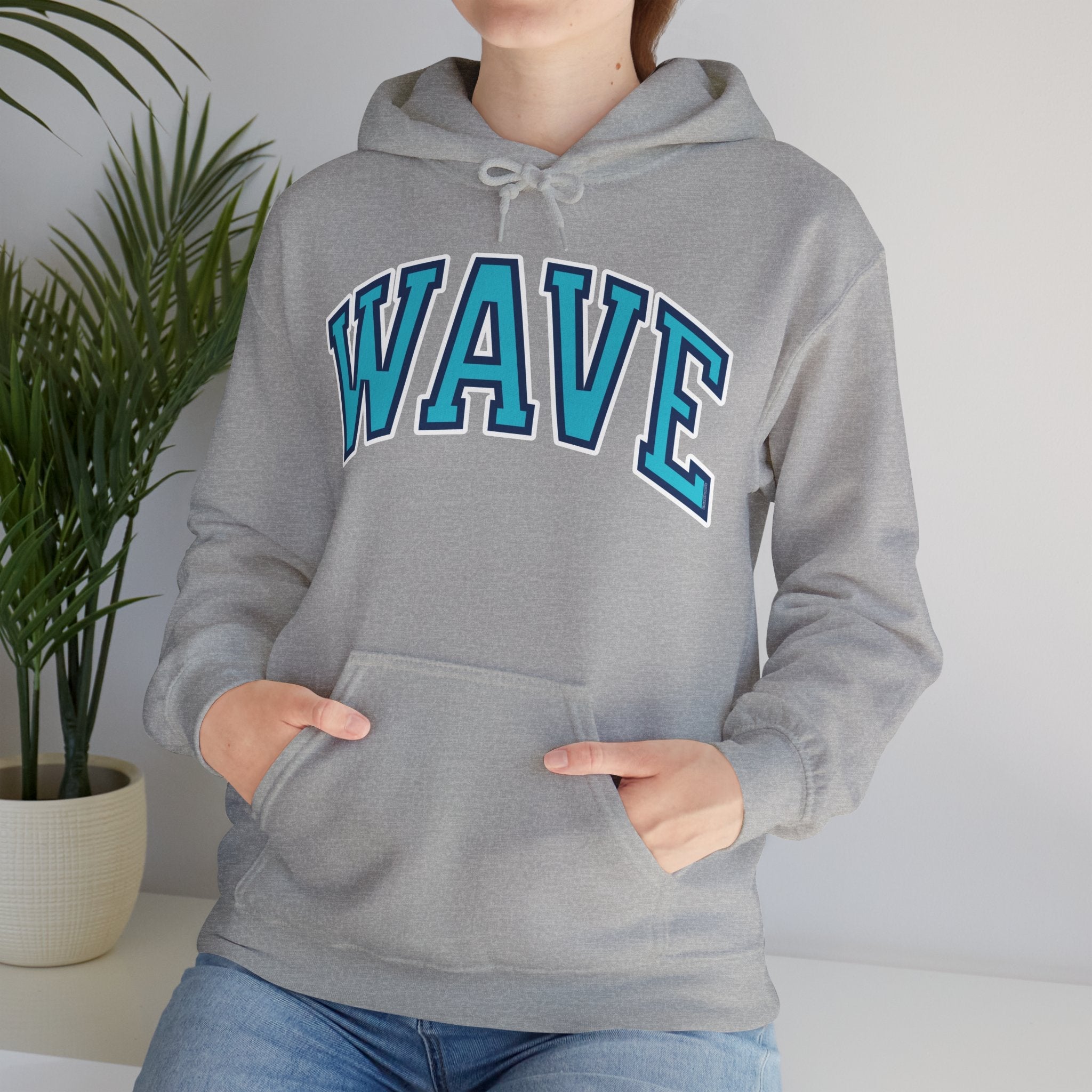 Wave Unisex Varsity Heavy Hoodie | Chix Sports