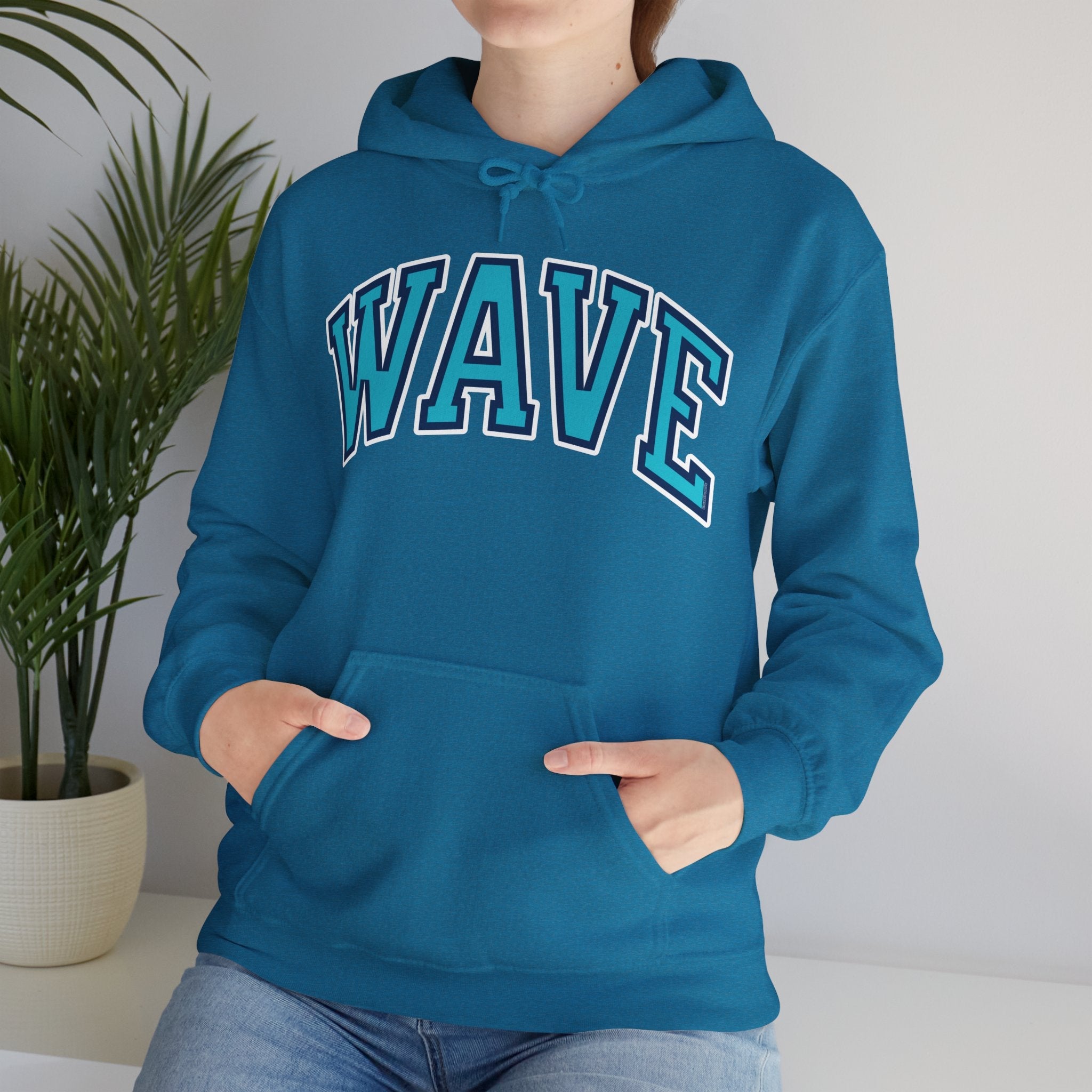 Wave Unisex Varsity Heavy Hoodie | Chix Sports