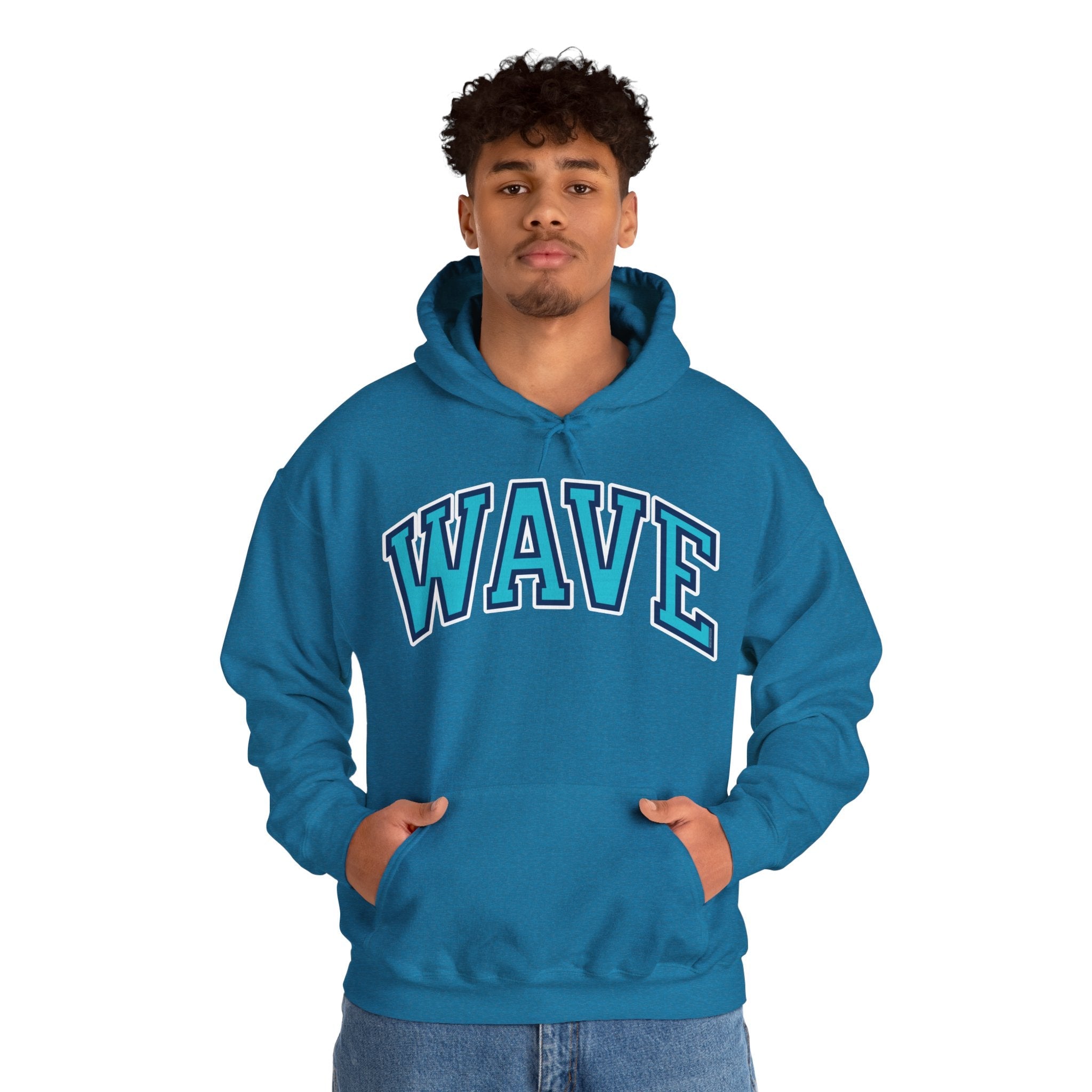 Wave Unisex Varsity Heavy Hoodie | Chix Sports