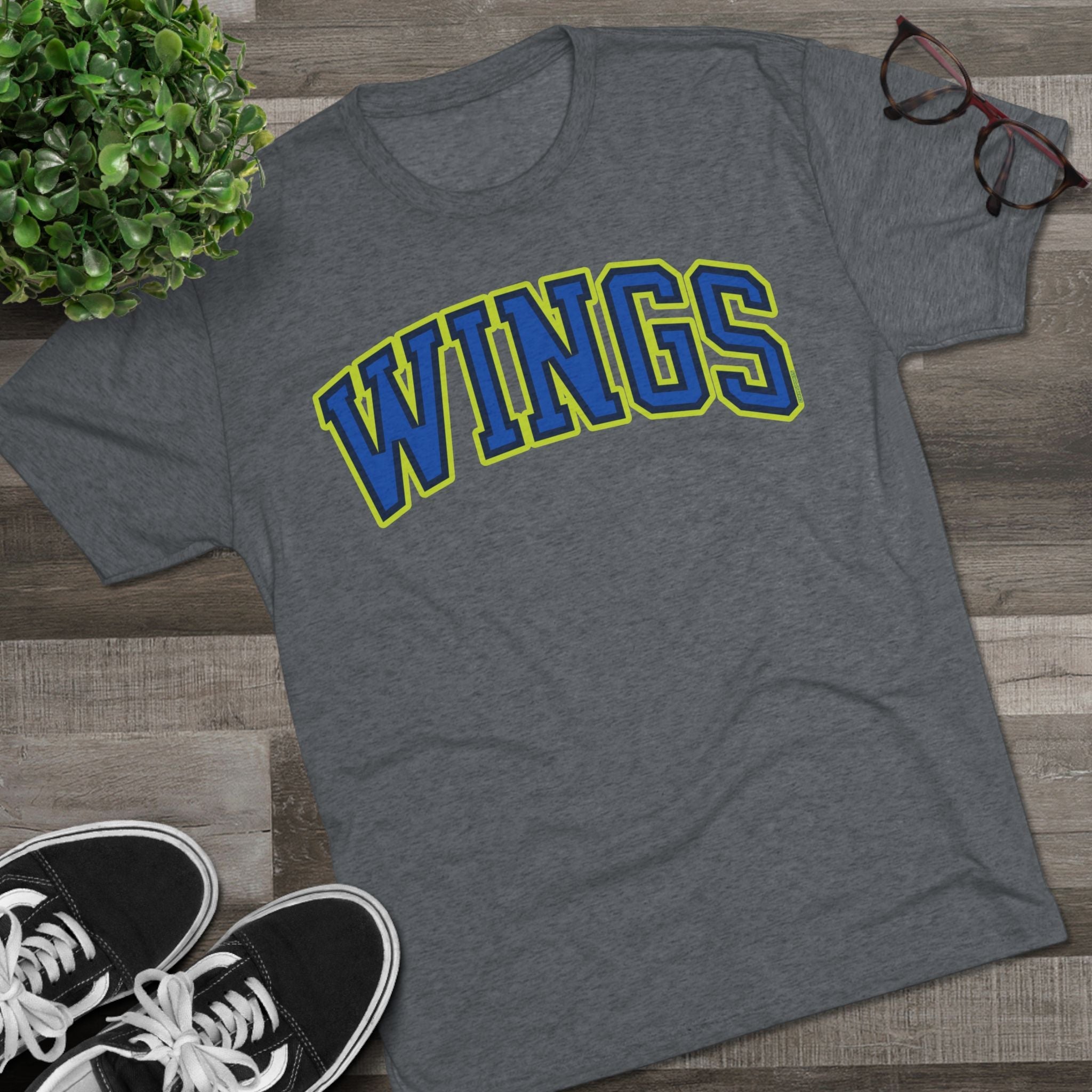 Wings Basketball Tri - Blend Shirt | Chix Sports