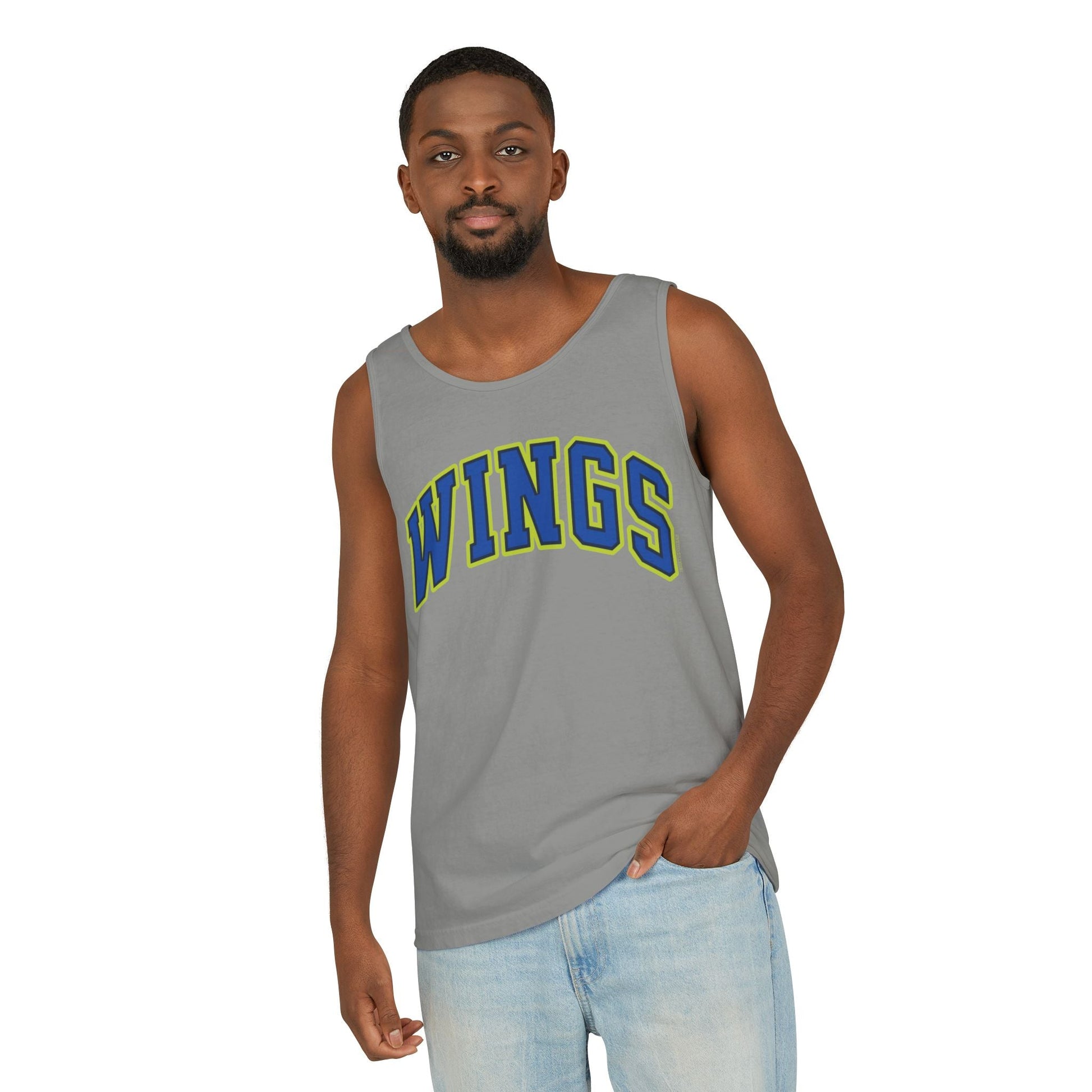 Wings Basketball Unisex Premium Tank Top | Chix Sports
