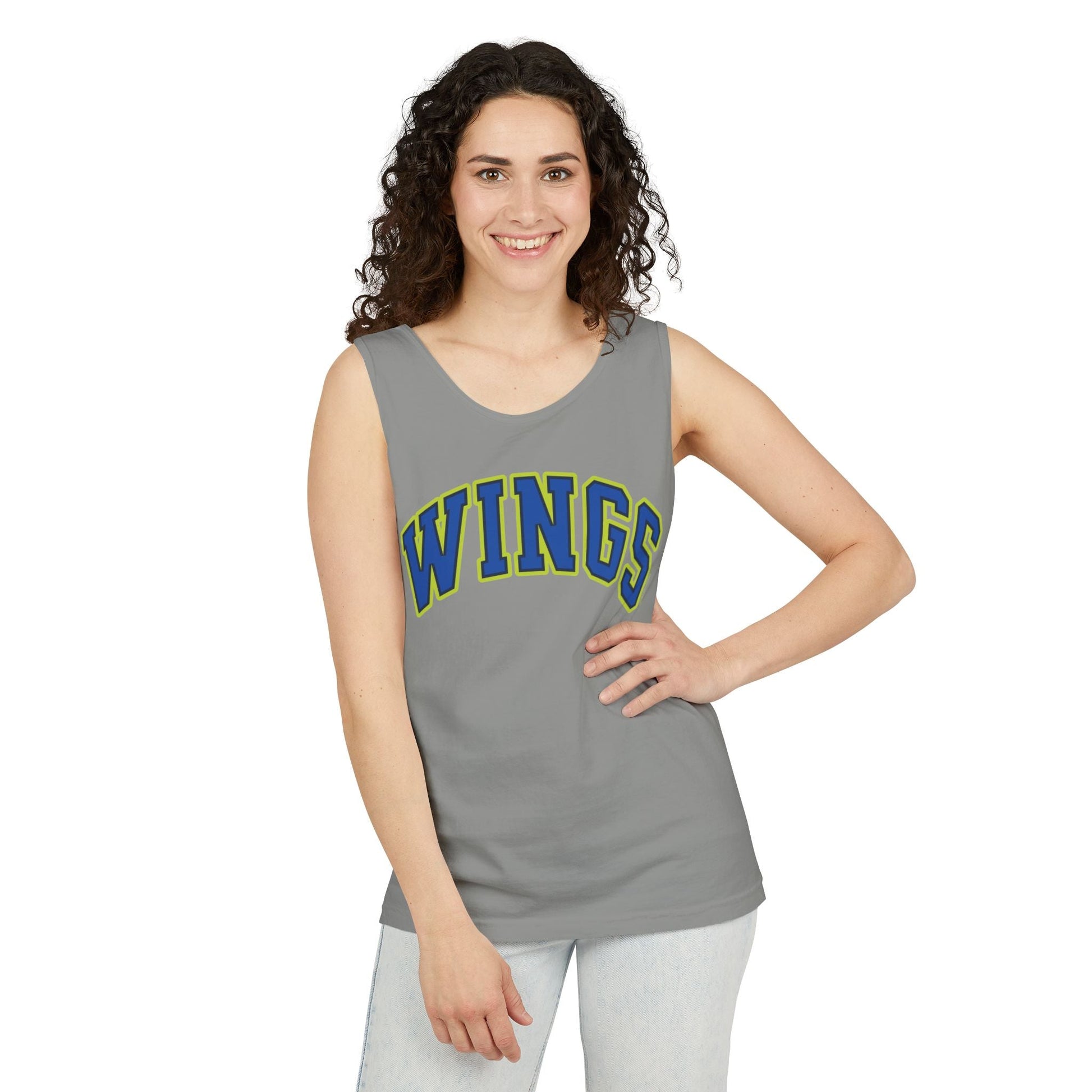 Wings Basketball Unisex Premium Tank Top | Chix Sports