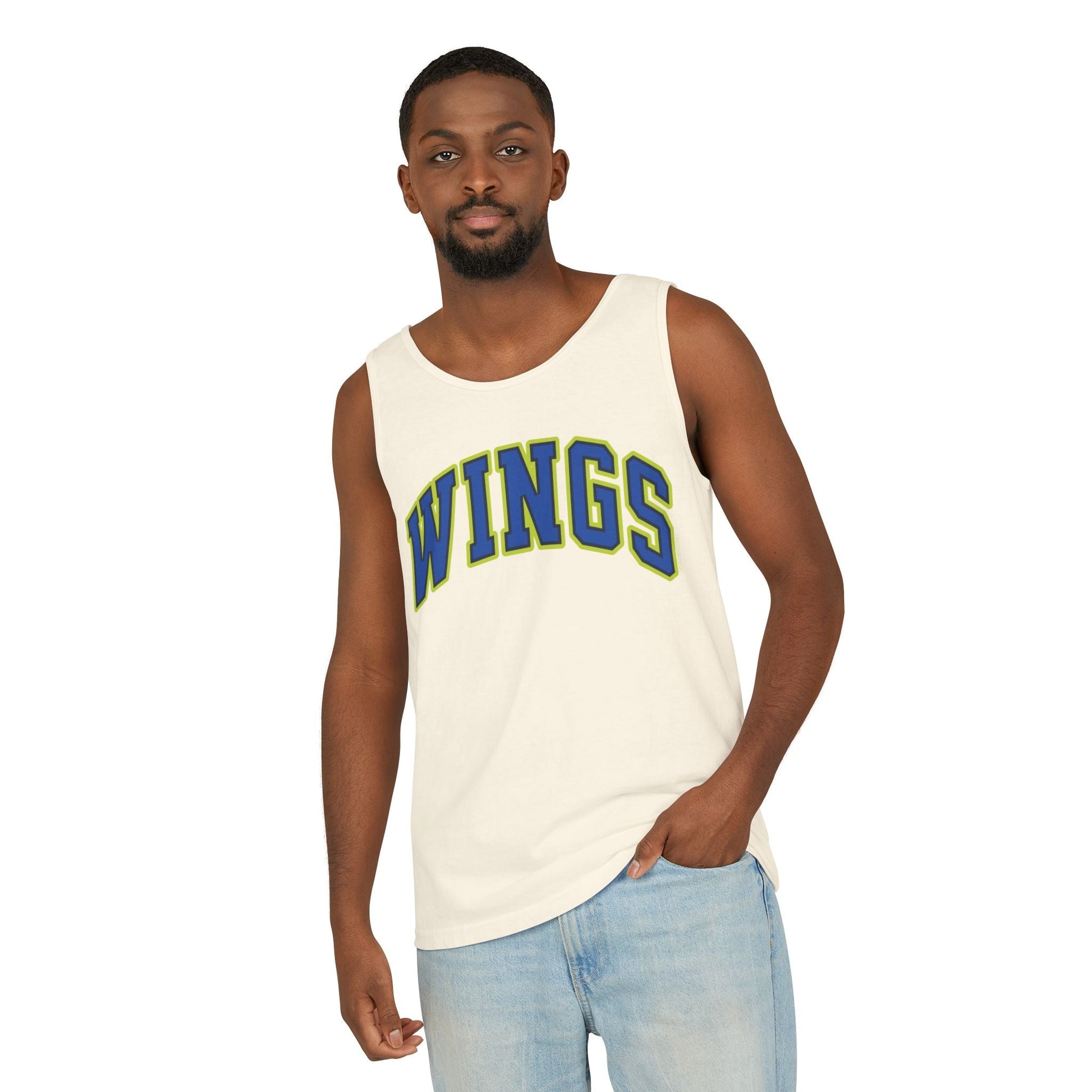 Wings Basketball Unisex Premium Tank Top | Chix Sports