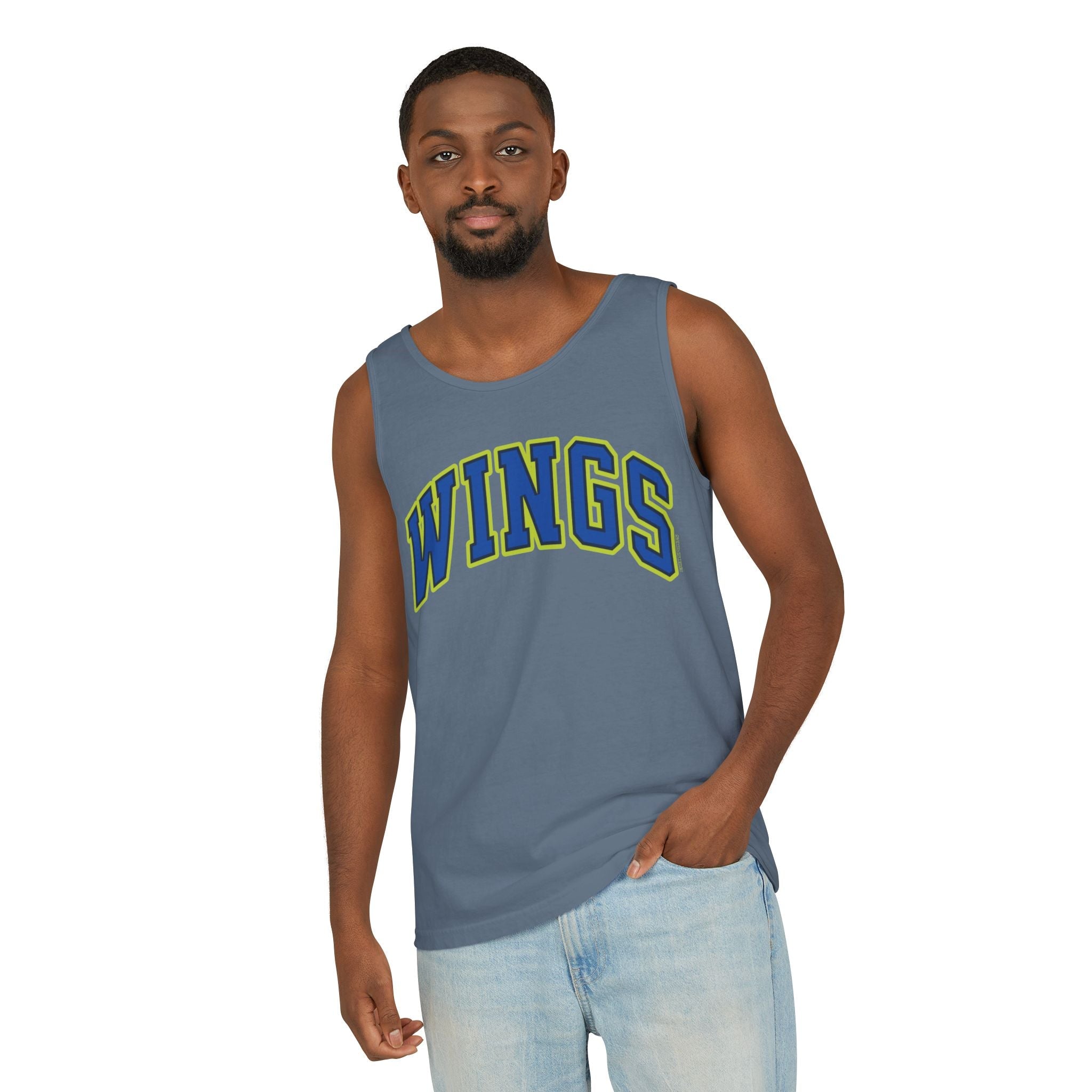 Wings Basketball Unisex Premium Tank Top | Chix Sports