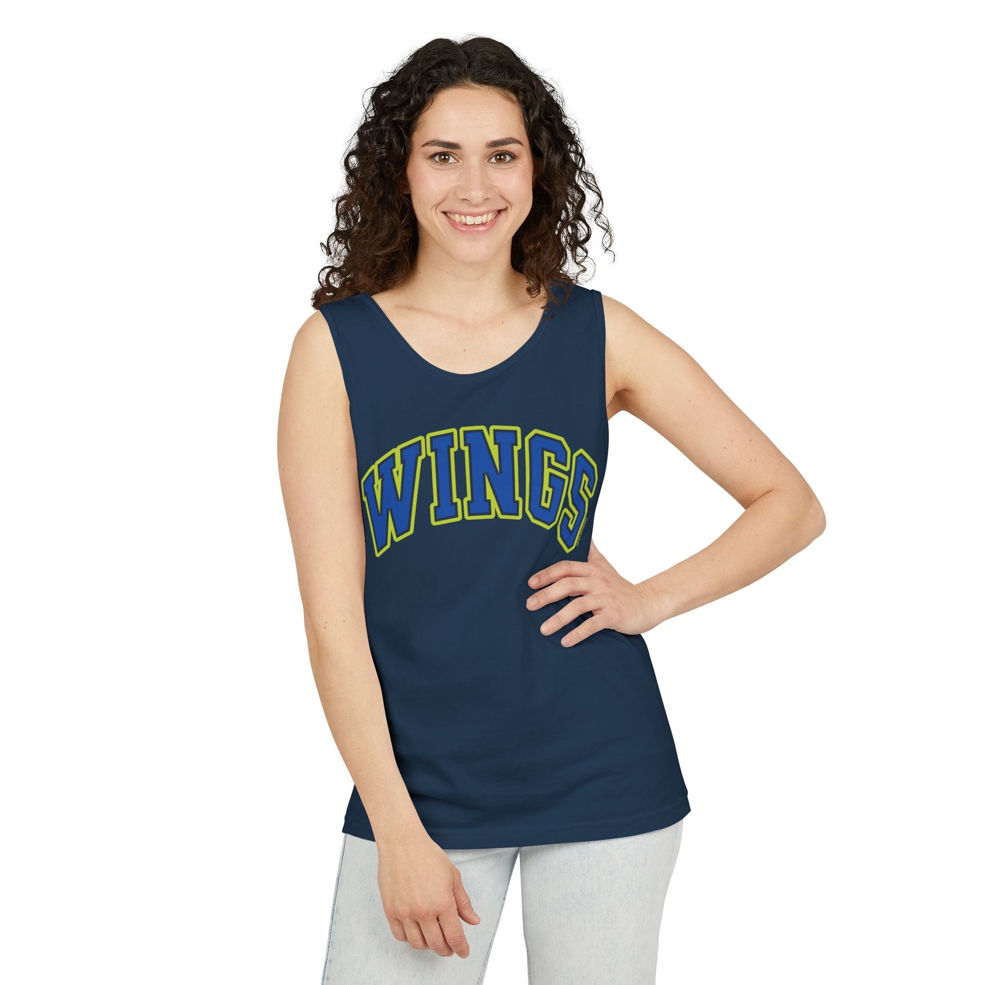 Wings Basketball Unisex Premium Tank Top | Chix Sports
