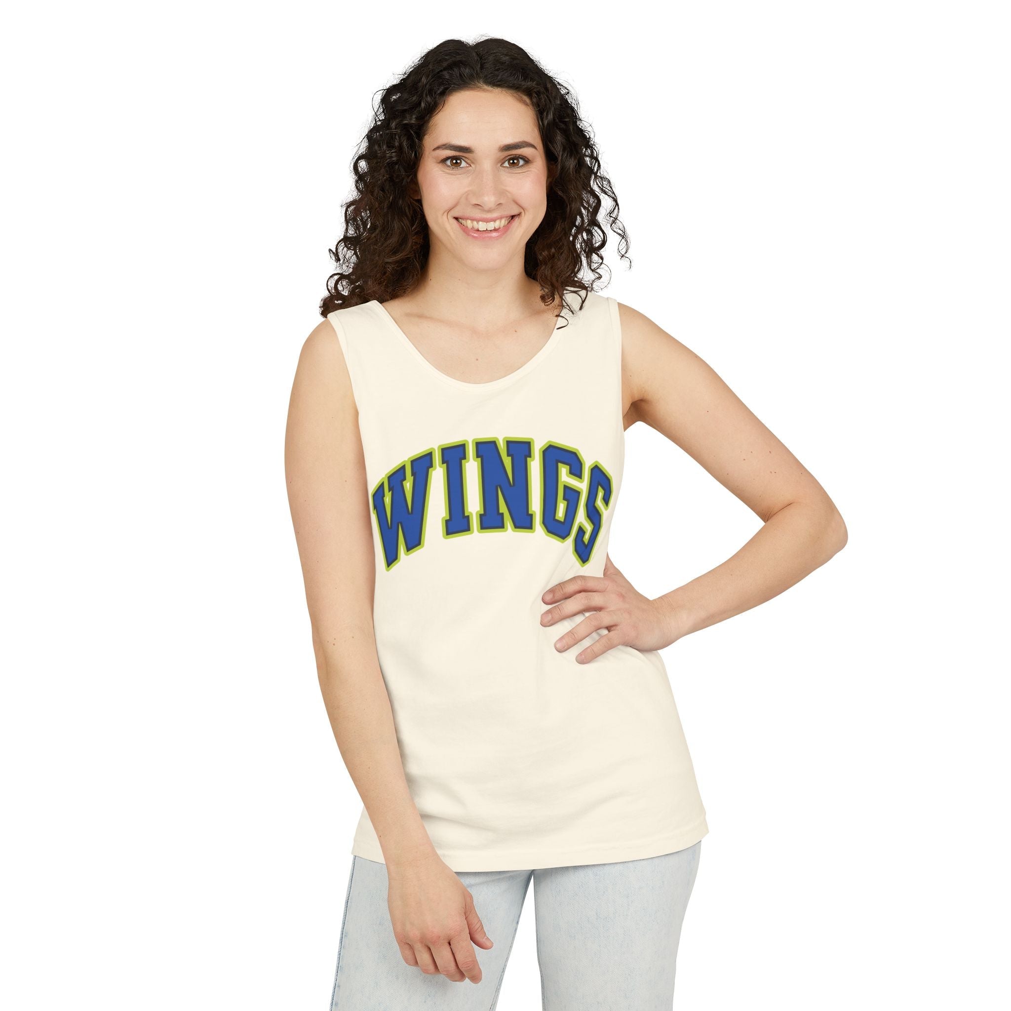 Wings Basketball Unisex Premium Tank Top | Chix Sports