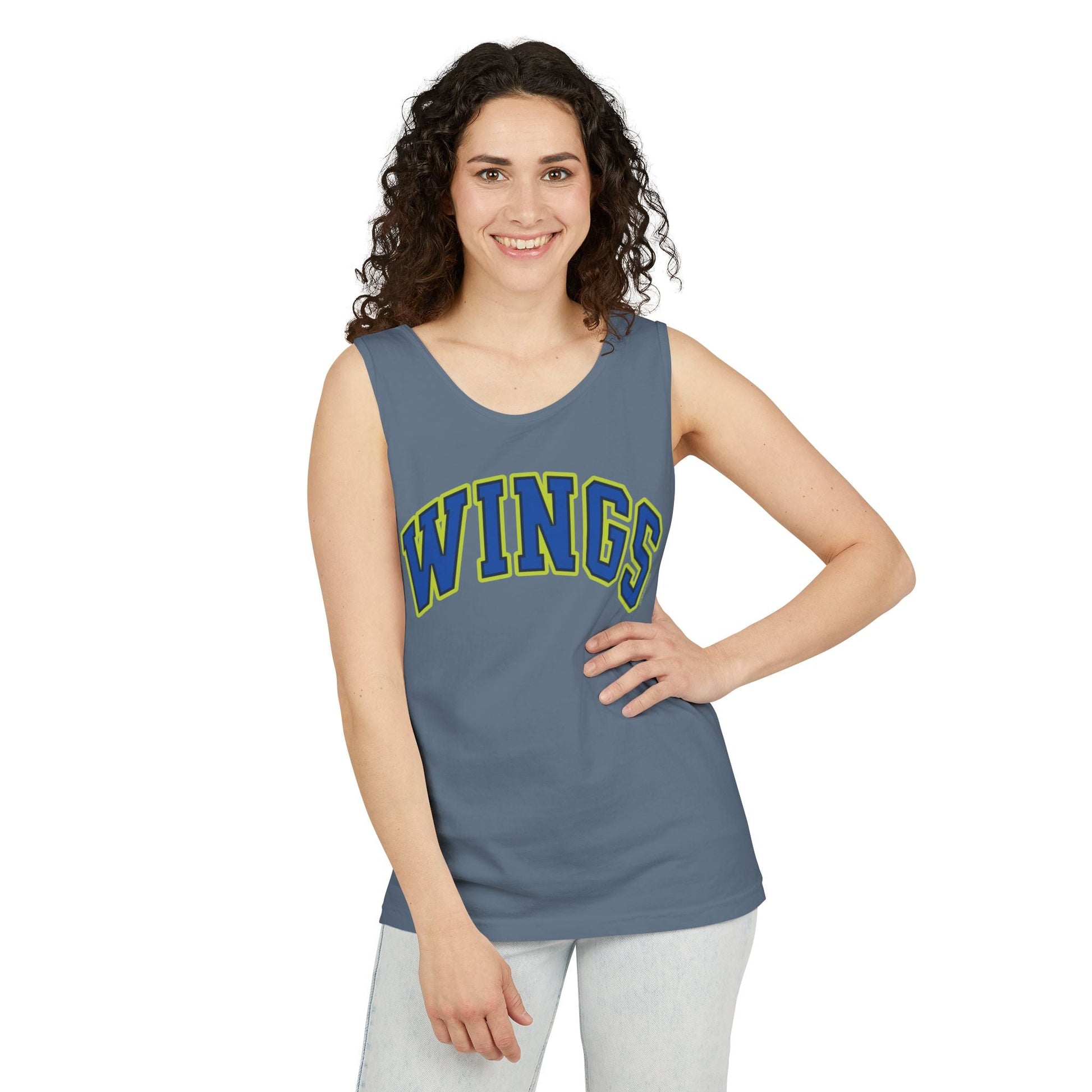 Wings Basketball Unisex Premium Tank Top | Chix Sports