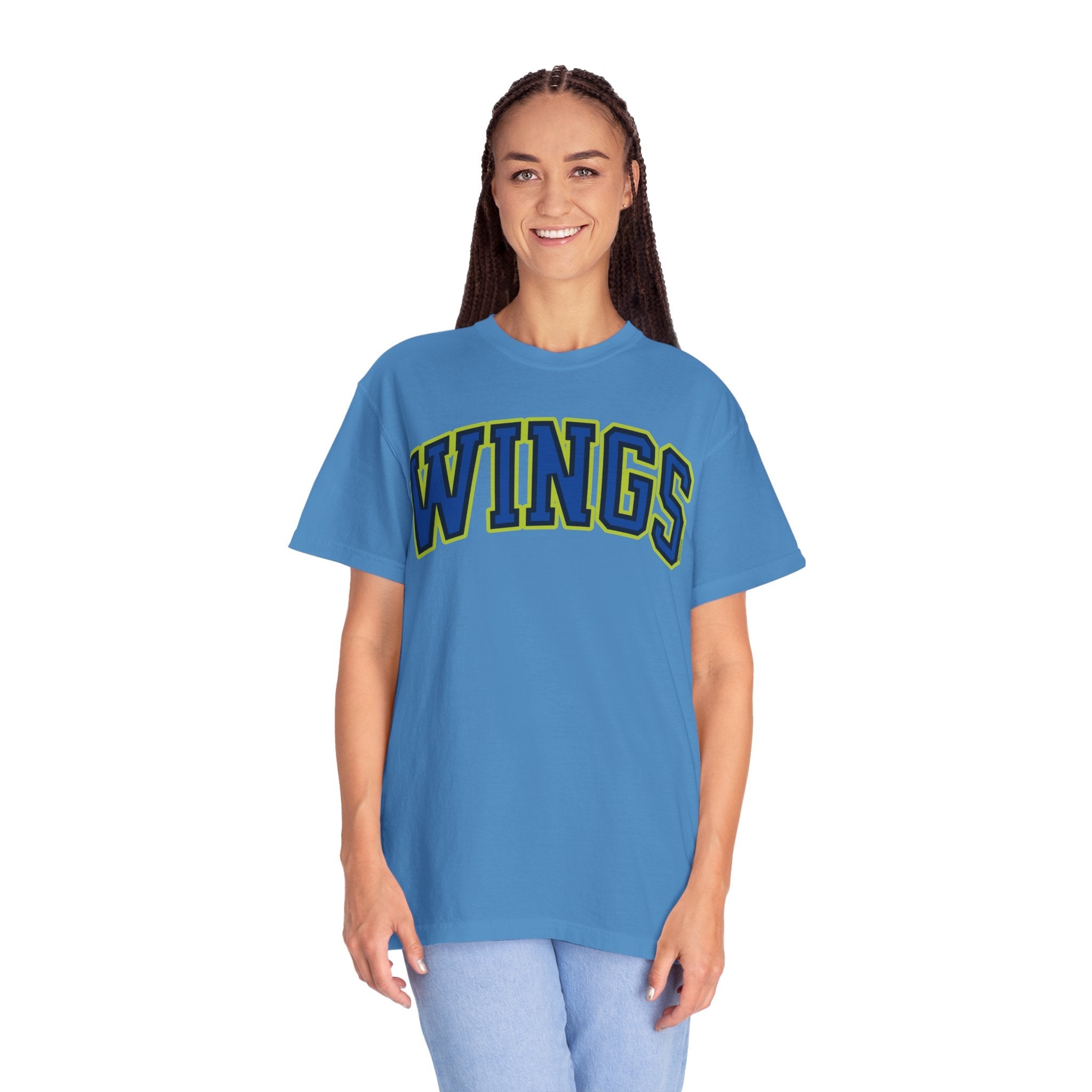 Wings Varsity Arch Premium Shirt | Chix Sports